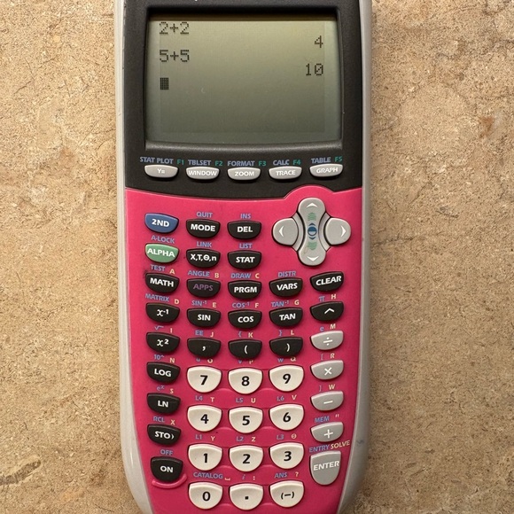 Texas Instruments TI-84 Plus Silver Edition Pink Graphing Calculator - Picture 4 of 6